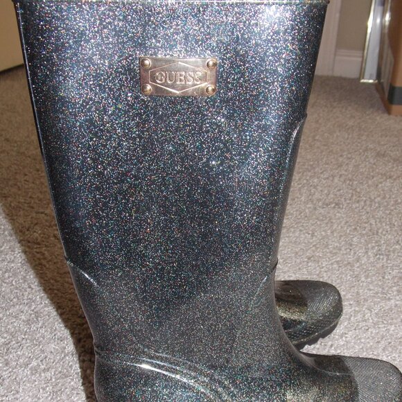Guess Mid Calf Rain Boot Size 7 - Picture 1 of 9